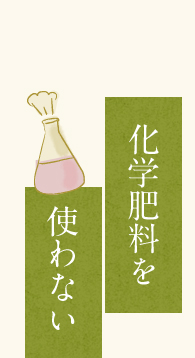化学肥料を使わない